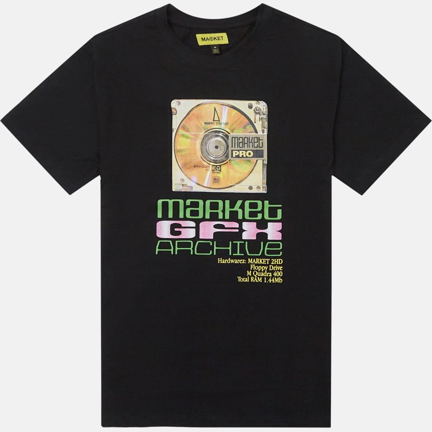Market T-shirts MARKET GFX ARCHIVE TEE BLACK