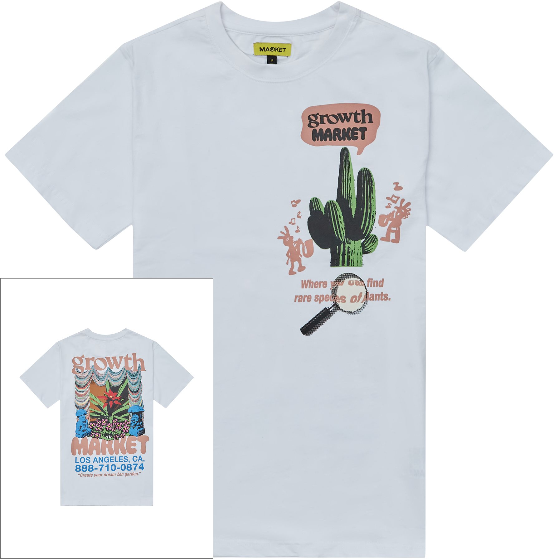Growth Market Tee - T-shirts - Regular fit - Hvid