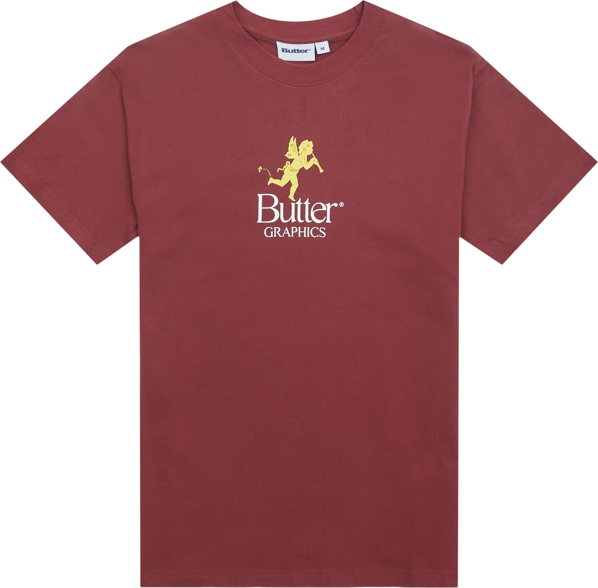 Butter Goods T-shirts PIXIE LOGO TEE Bordeaux
