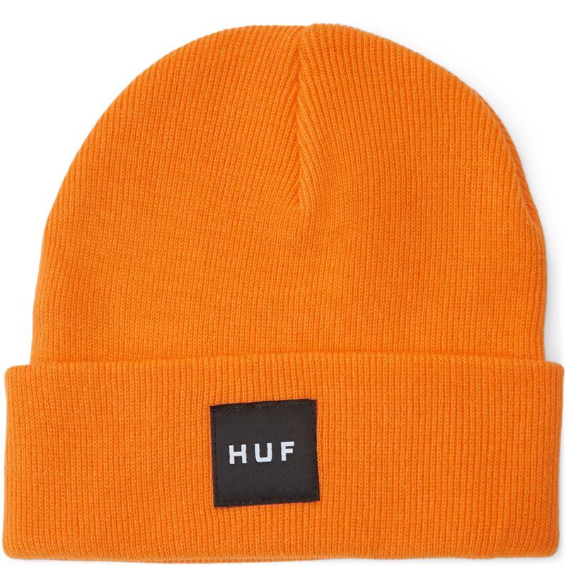Huf Essentials Box Logo Cuff Beanie Orange