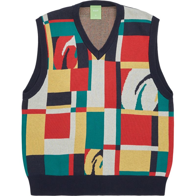 Huf Sloane Sweater Vest Rød