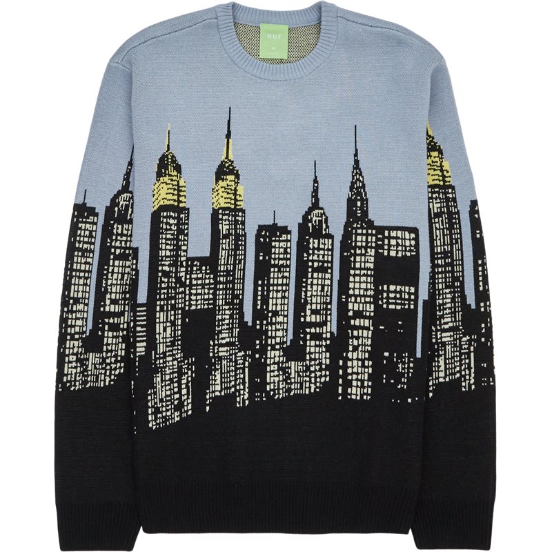 Huf Skyline Crew Sweater Blå