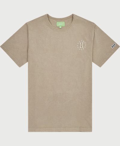 HUF T-shirts 12 GALAXIES FADED SS RELAXED TOP Sand