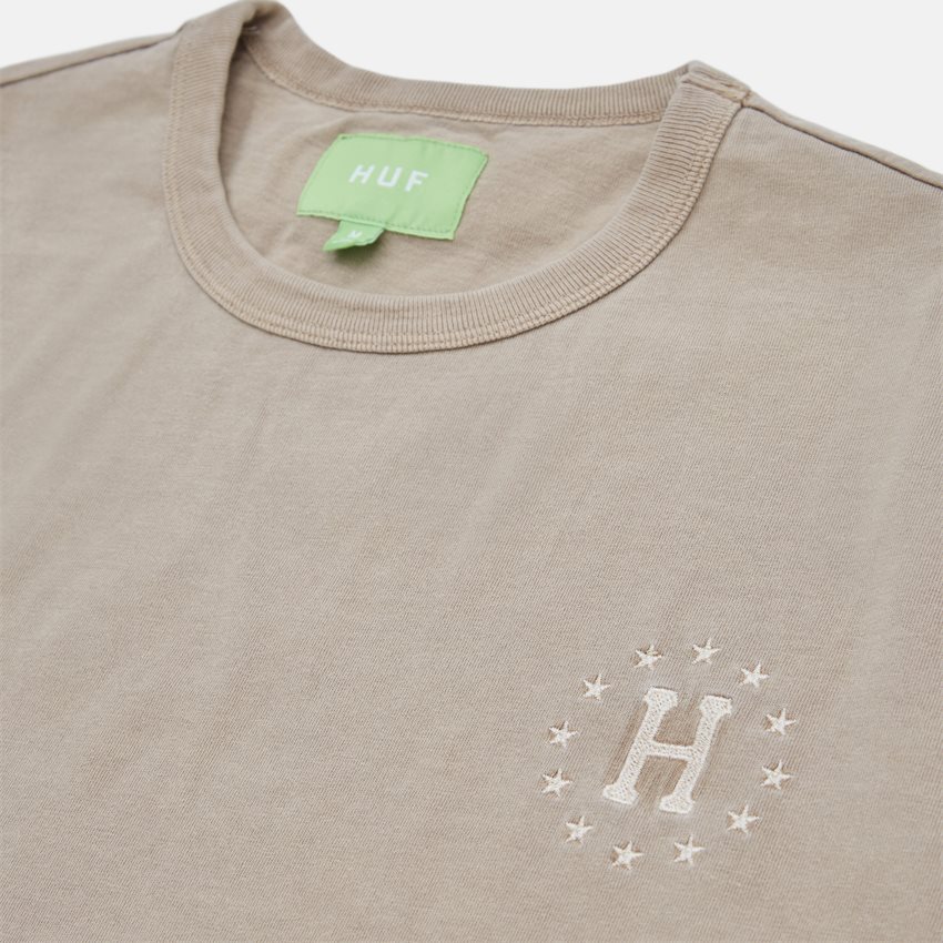 HUF T-shirts 12 GALAXIES FADED SS RELAXED TOP KHAKI