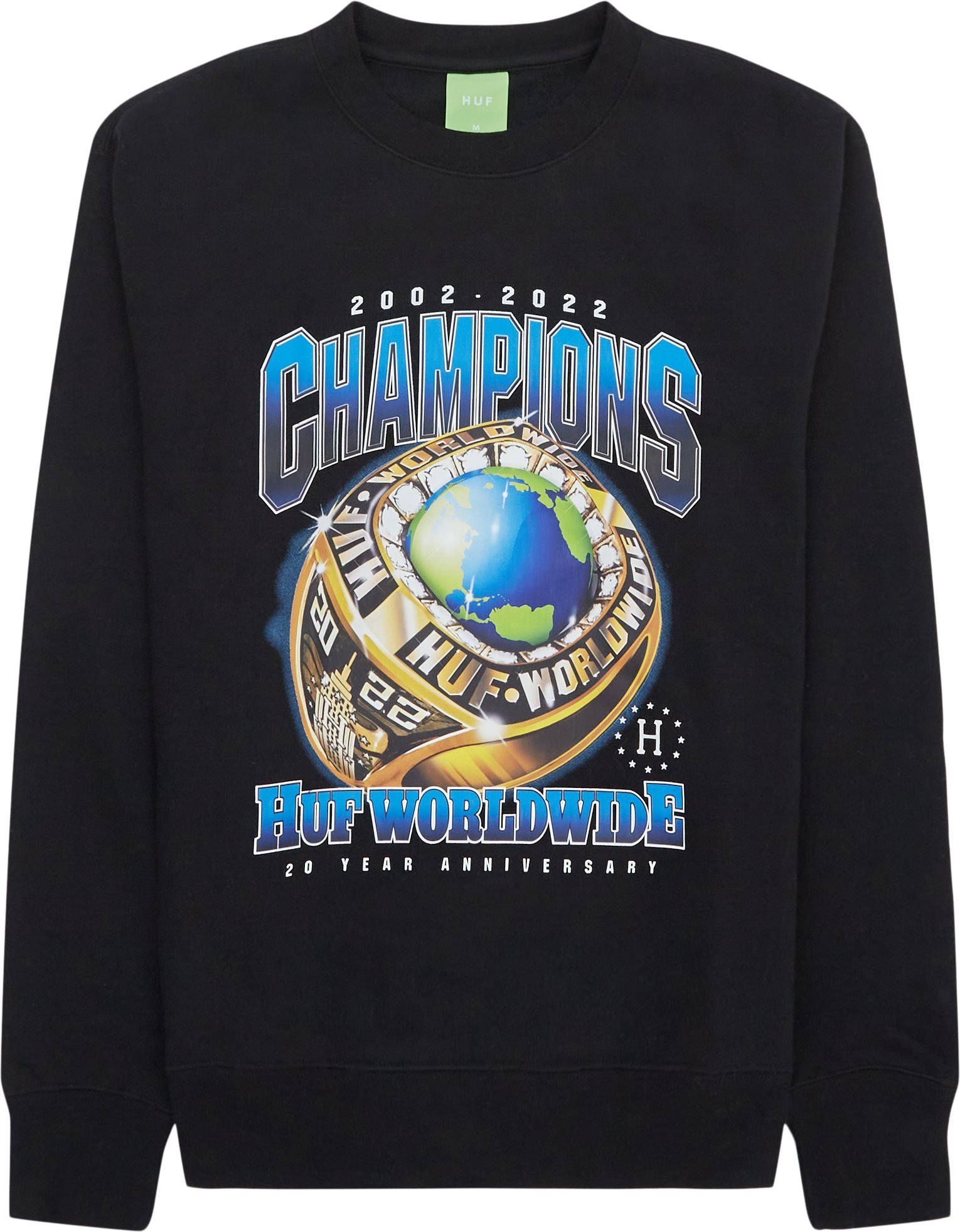 HUF Sweatshirts CHAMPIONS CREWNECK Black