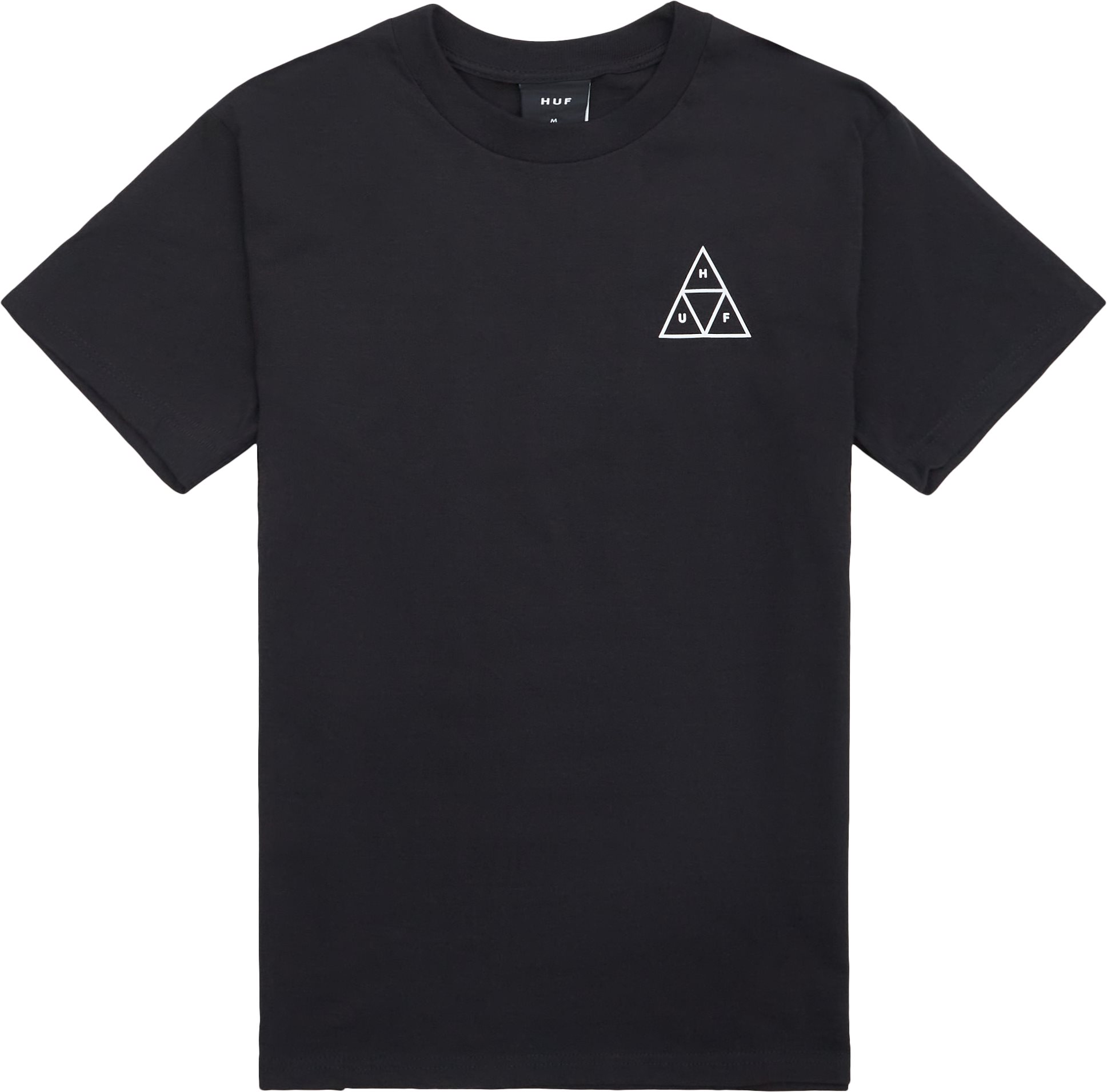 HUF T-shirts ESSENTIALS TT SS TEE AW22 Black