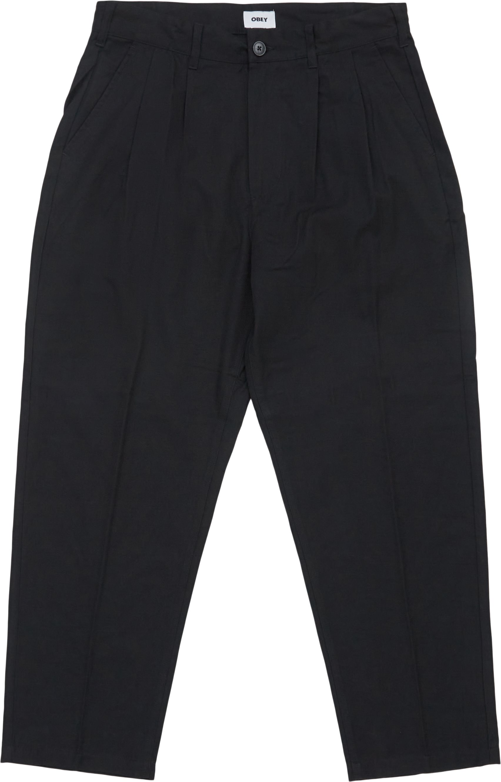 Obey Trousers FUBAR PLEATED PANT 142020201 Black