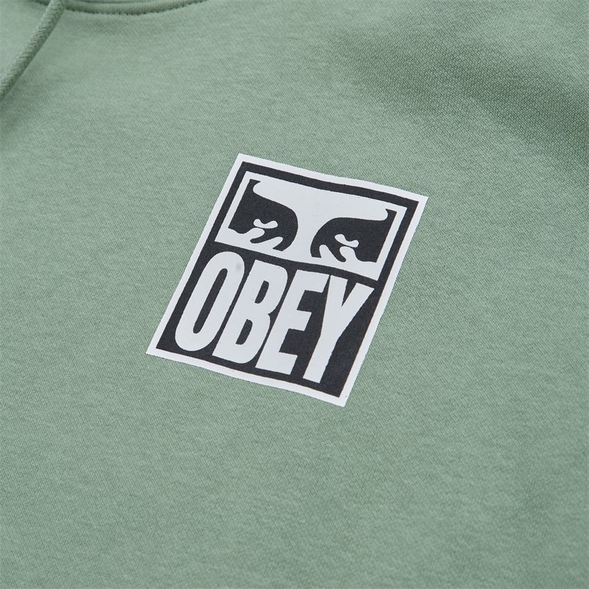 Obey Sweatshirts OBEY EYES ICON HOOD 112843126 GRØN