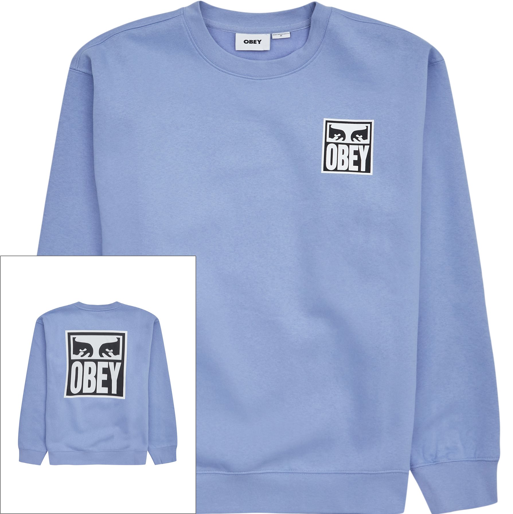 Obey Sweatshirts OBEY EYES ICON CREW 112863126 Lilac