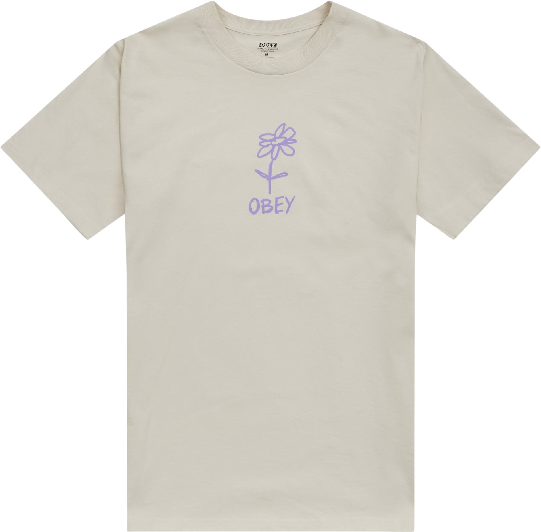 Obey T-shirts OBEY FLOWER DOODLE 165263183 Sand