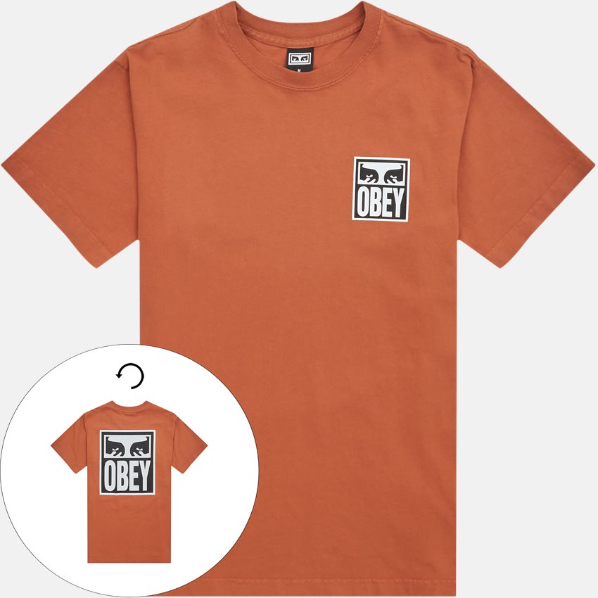 Obey T-shirts OBEY EYES ICON 2 166912142E BRUN