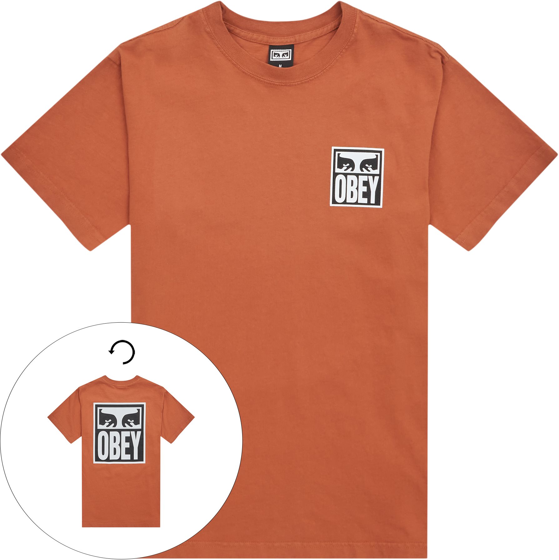 Obey T-shirts OBEY EYES ICON 2 166912142E Brown