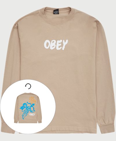 Obey T-shirts LOVE CHERUB 167103199 Sand