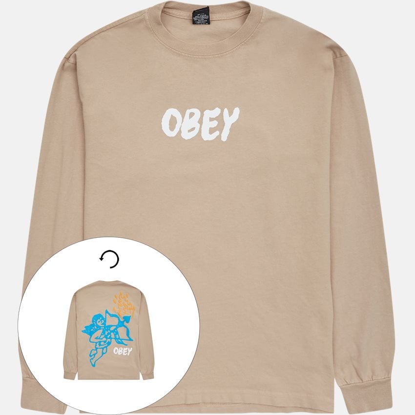 Obey T-shirts LOVE CHERUB 167103199 SAND