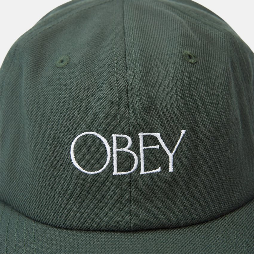 Obey Caps OBEY HEDGES 6 PANEL STRAPBACK 100580318 GRØN