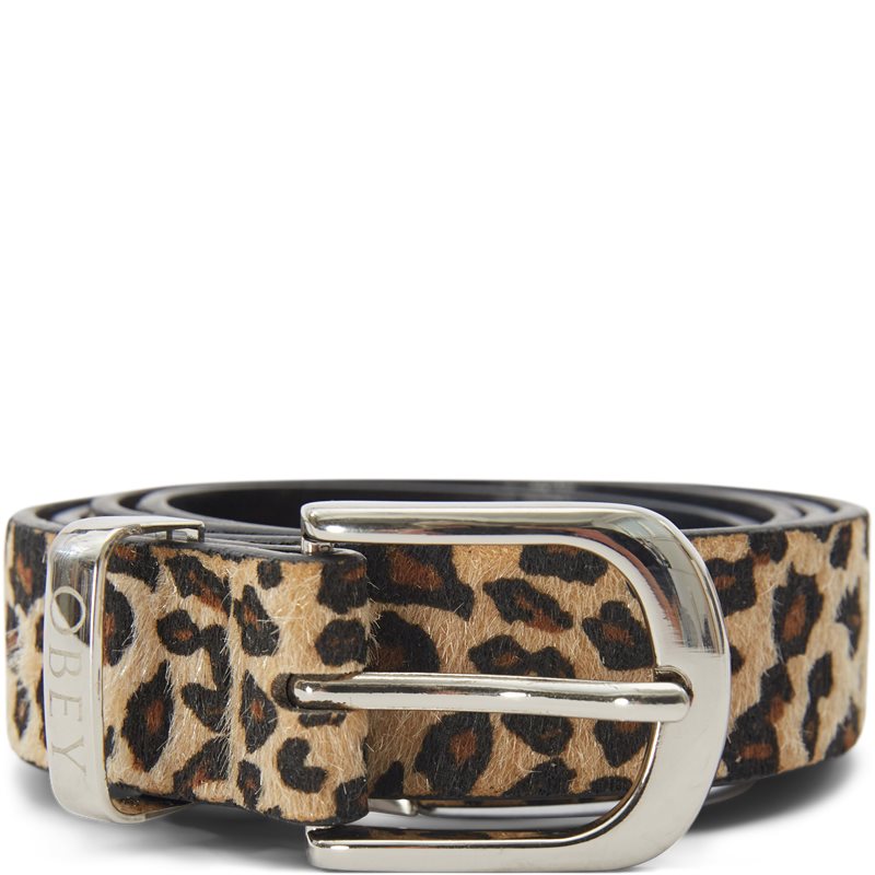 Obey Leopard Dress Belt 100050035 Leopard