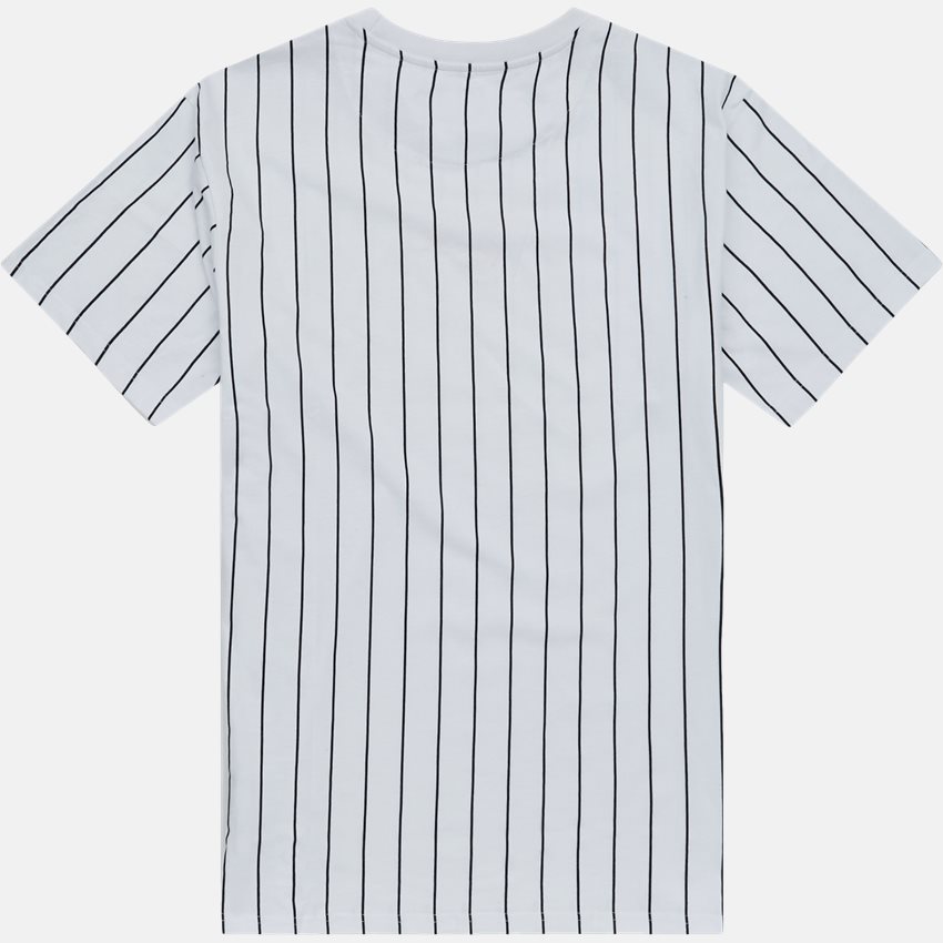 Karl Kani T-shirts SMALL SIGNATURE PINSTRIPE TEE HVID