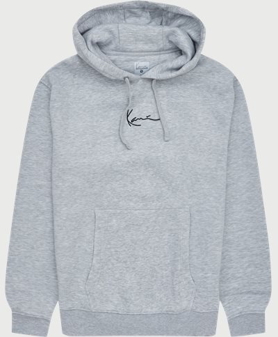 Karl Kani Sweatshirts SMALL SIGNATURE HOODIE Grey