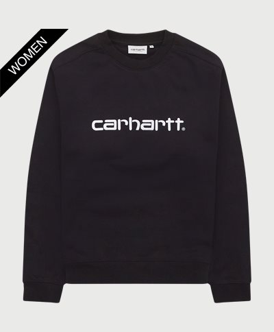 Carhartt WIP Women Sweatshirts W CARHARTT SWEAT I027475 Sort