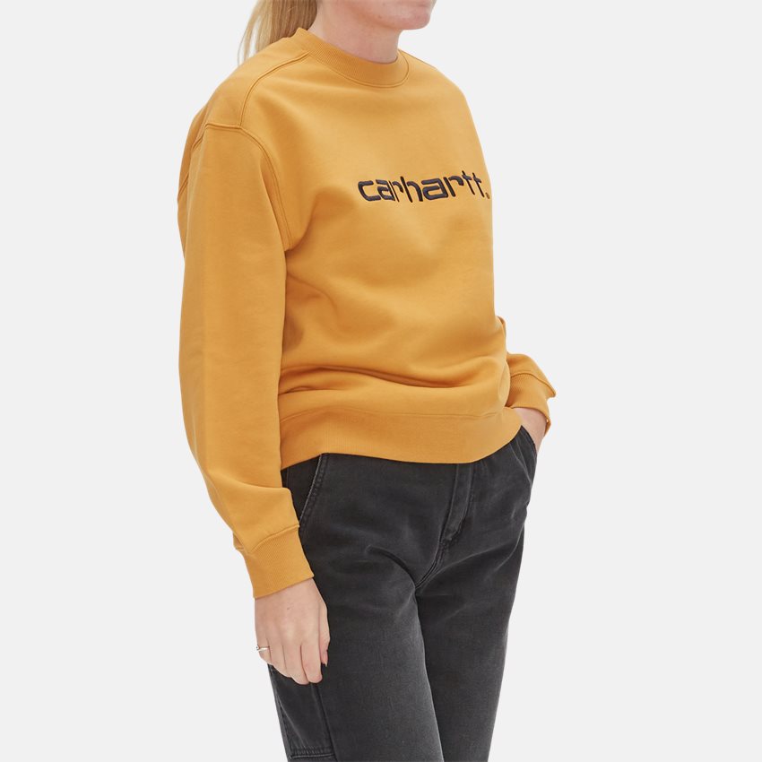 Carhartt WIP Women Sweatshirts W CARHARTT SWEAT I027475. OCHRE