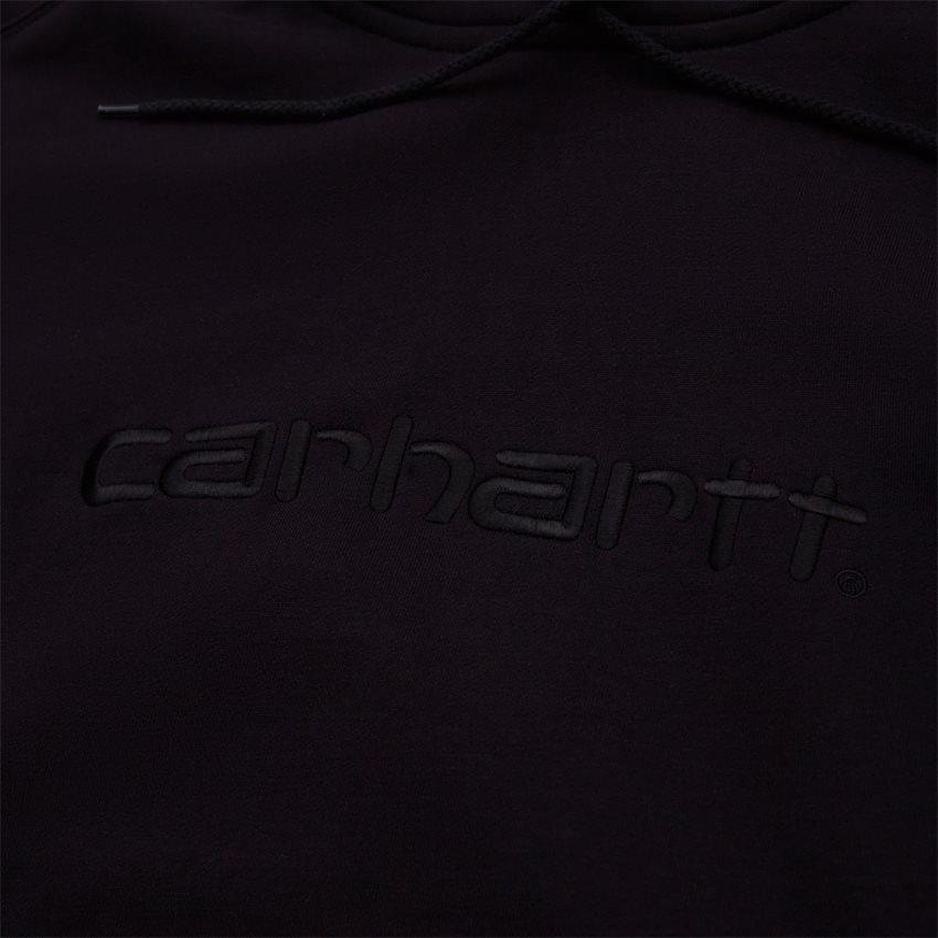 Carhartt WIP Women Sweatshirts W HOODED CARHARTT SWEATSHIRT I027476. BLACK/BLACK
