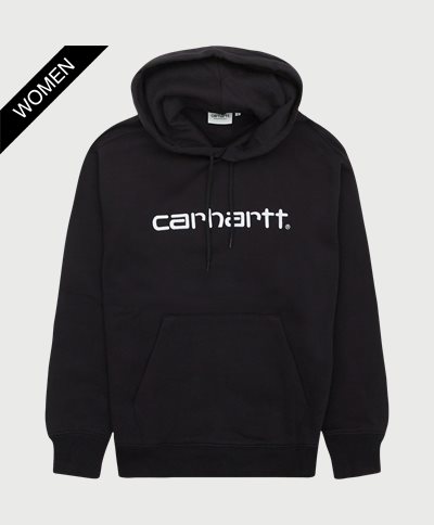 Carhartt WIP Women Sweatshirts W HOODED CARHARTT SWEATSHIRT I027476 Black