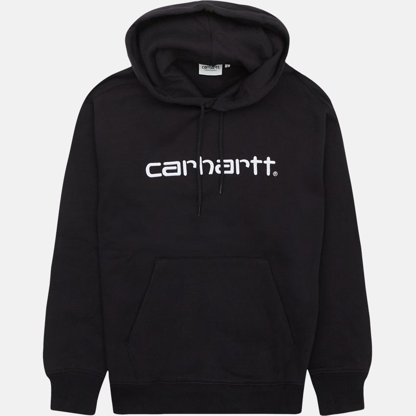 Carhartt WIP Women Sweatshirts W HOODED CARHARTT SWEATSHIRT I027476. BLACK