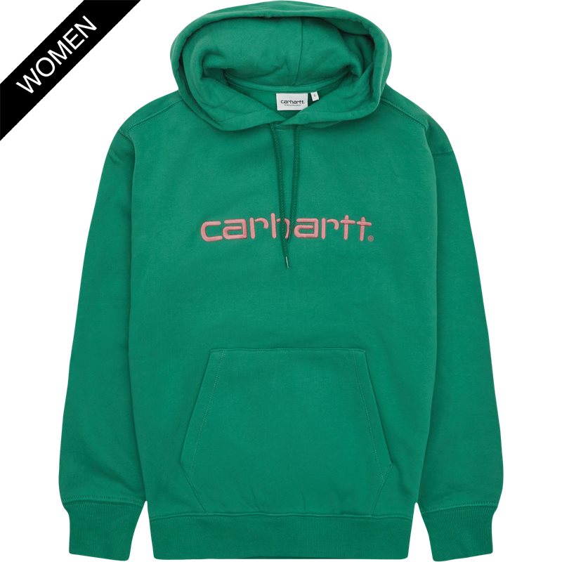 Carhartt Women Hooded Carhartt Sweatshirt Bonsai/misty Blush