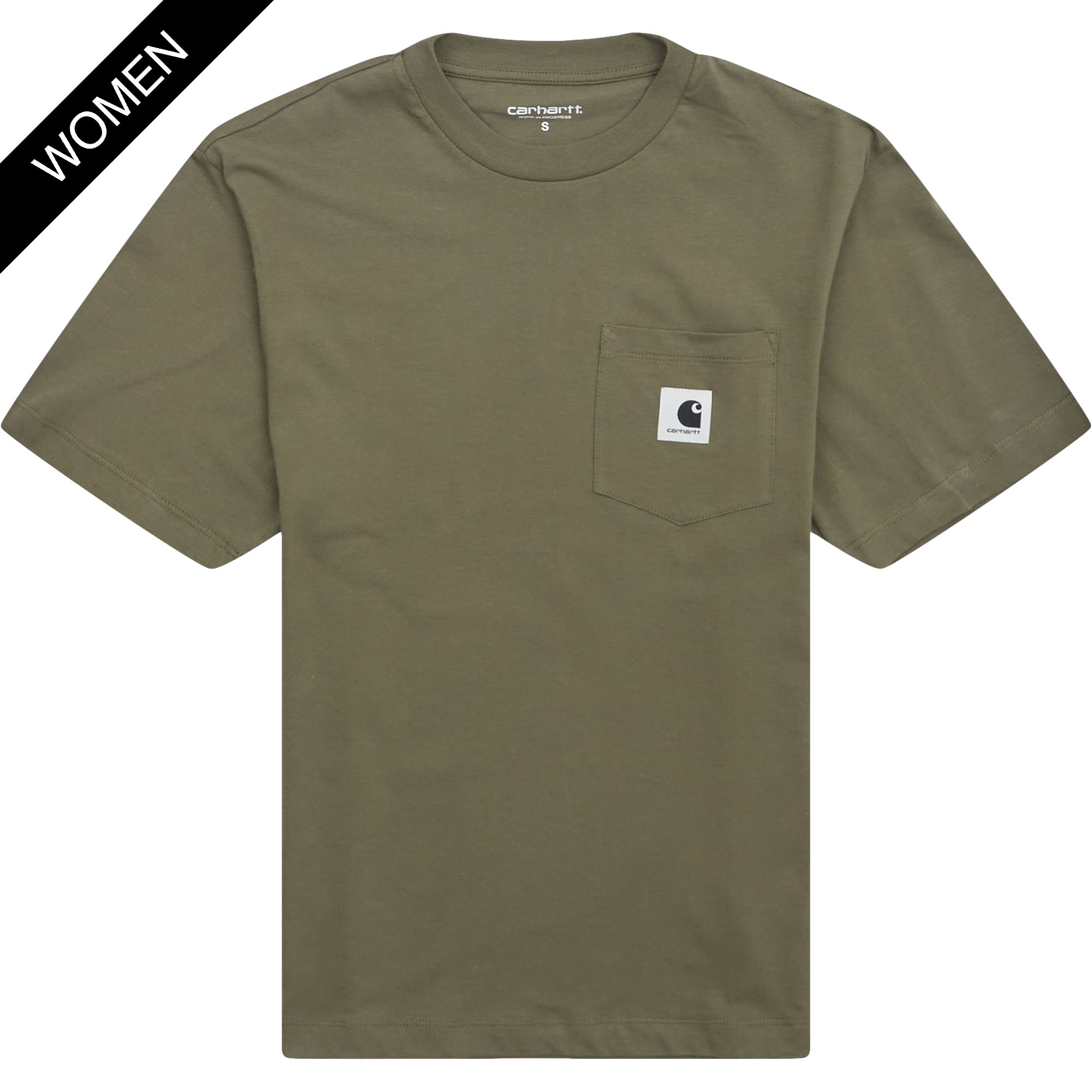 Carhartt WIP Women T-shirts W SS POCKET T-SHIRT I030793 Green