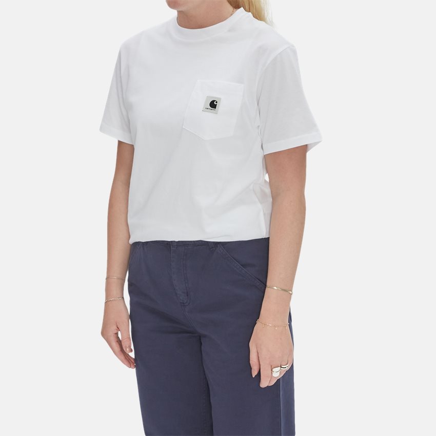 Carhartt WIP Women T-shirts W SS POCKET T-SHIRT I030793 WHITE