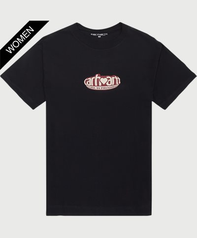 Carhartt WIP Women T-shirts W SS FISHEYE T-SHIRT I030929 Sort