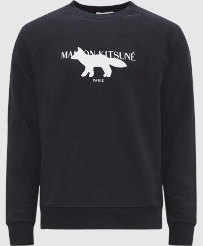 Maison Kitsuné Sweatshirts JM00307KM0001 FOX STAMP Black