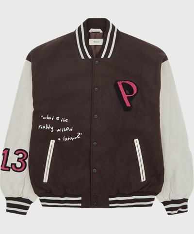 PREACH Jackets PATCHED COLLEGE JACKET 206195 Brown