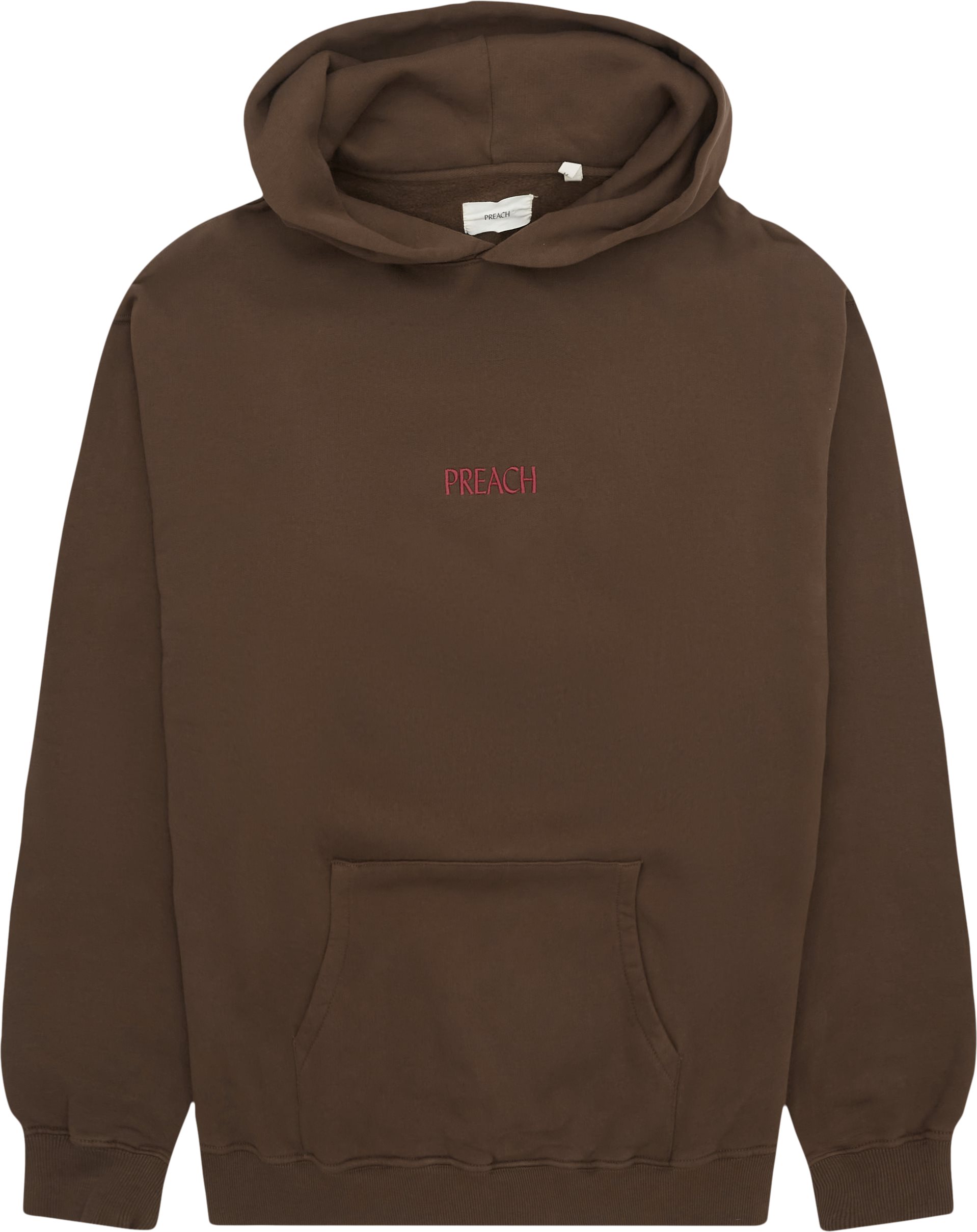 PREACH Sweatshirts OVERSIZED SMILE PATCH HOODIE 206202 Brown