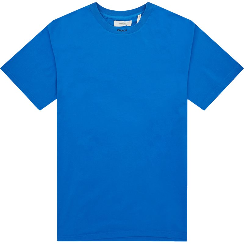 Preach Logo Wording Tee 206217 T-shirts Blå