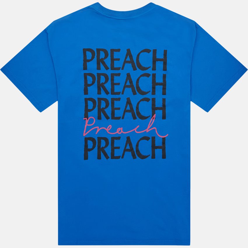 PREACH T-shirts LOGO WORDING TEE 206217 BLÅ