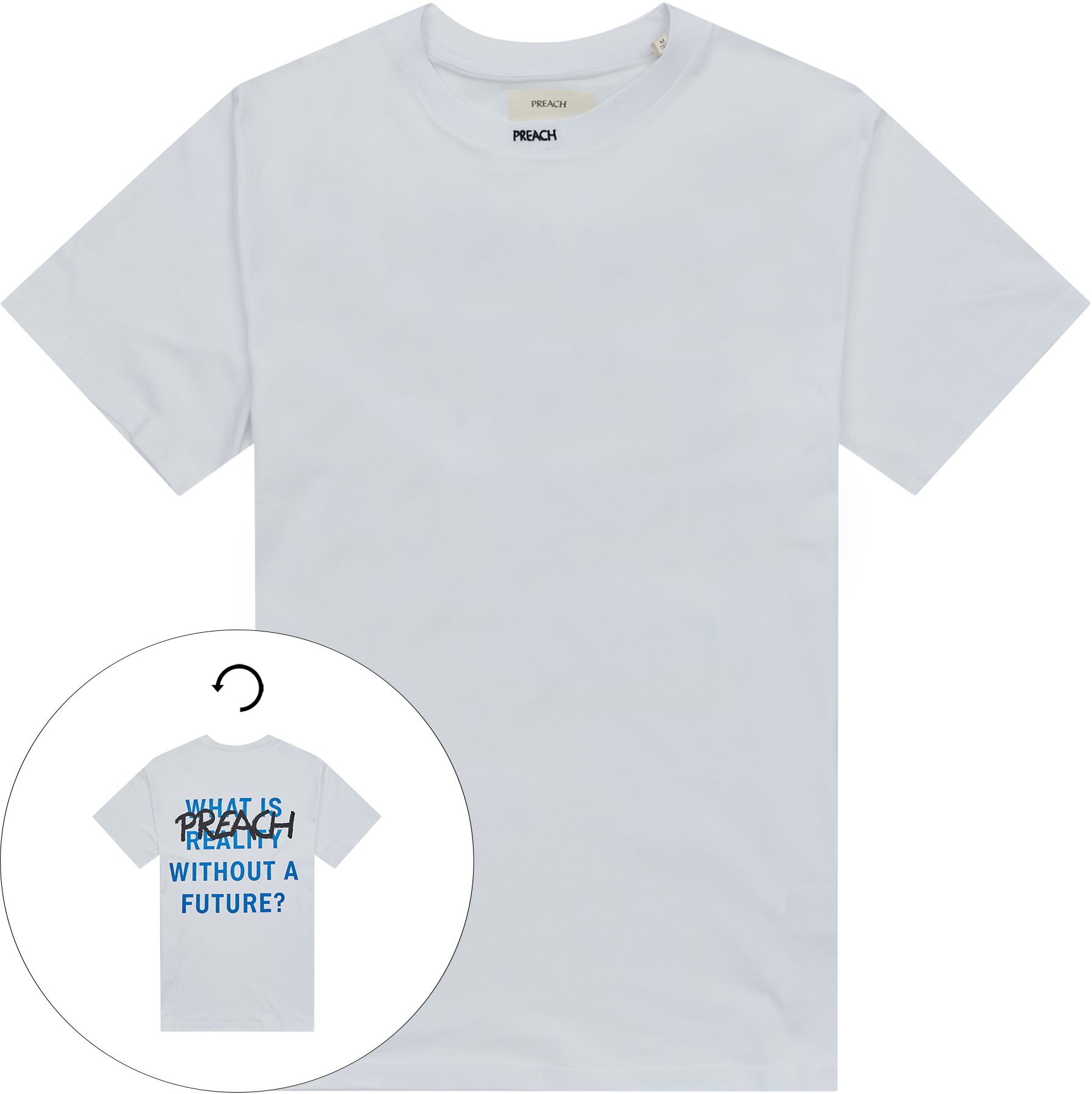PREACH T-shirts QUESTION TEE 206218 White