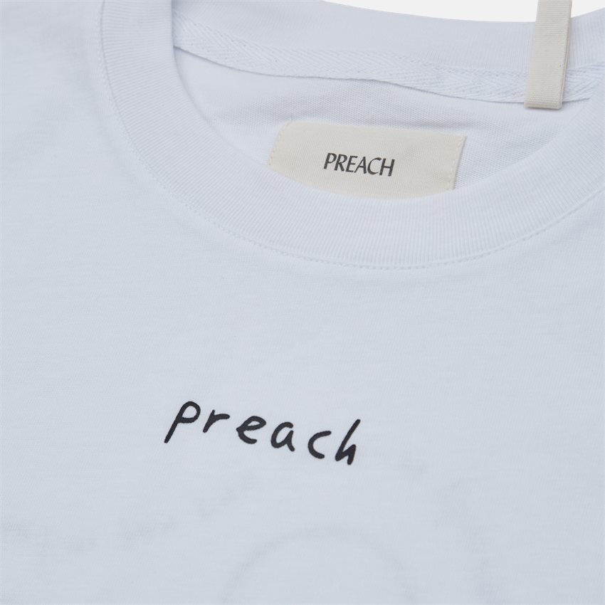 PREACH T-shirts REGULAR FACES TEE 206223 HVID