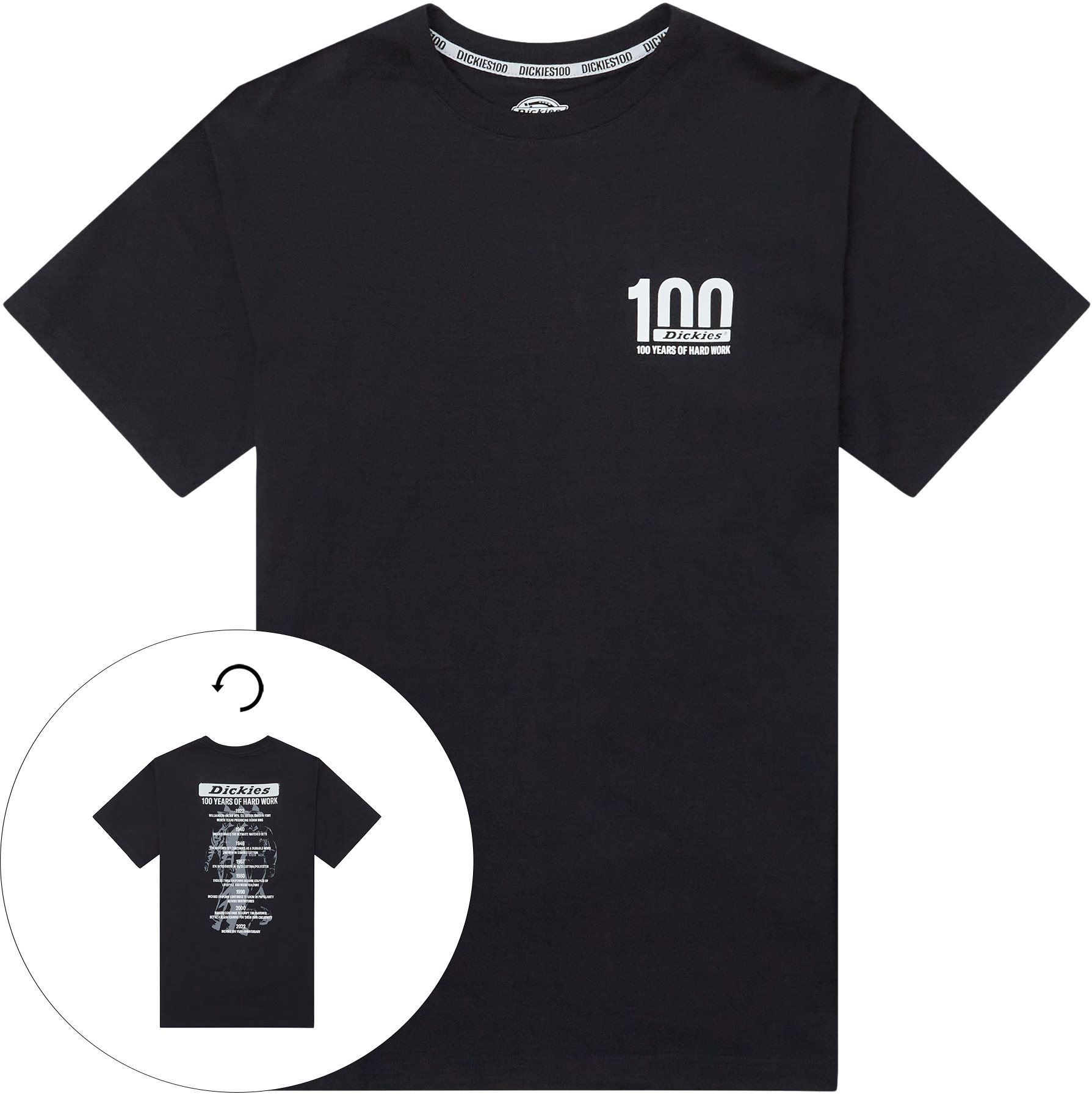 Dickies T-shirts 100 LOGO TEE Sort