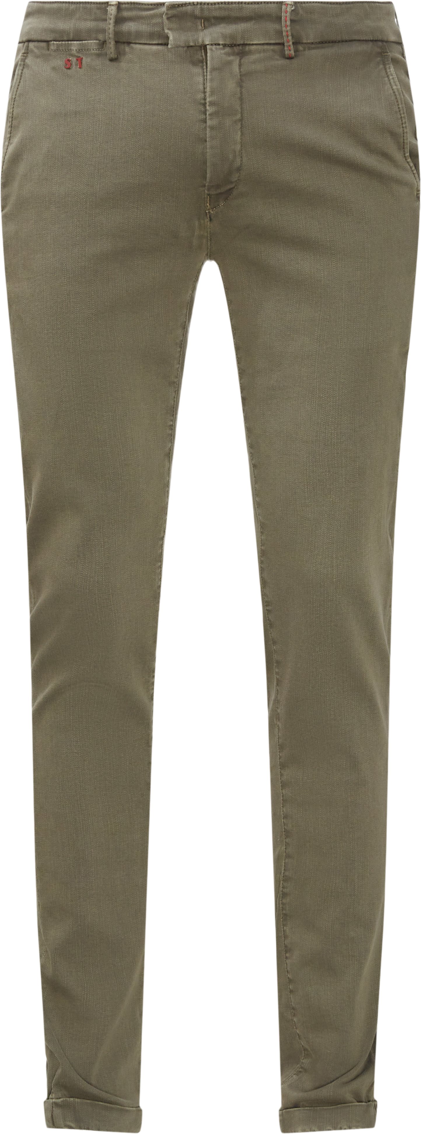 Tramarossa Trousers LUIS SLIM G125 GABARDINE SUPERSTRETCH Army