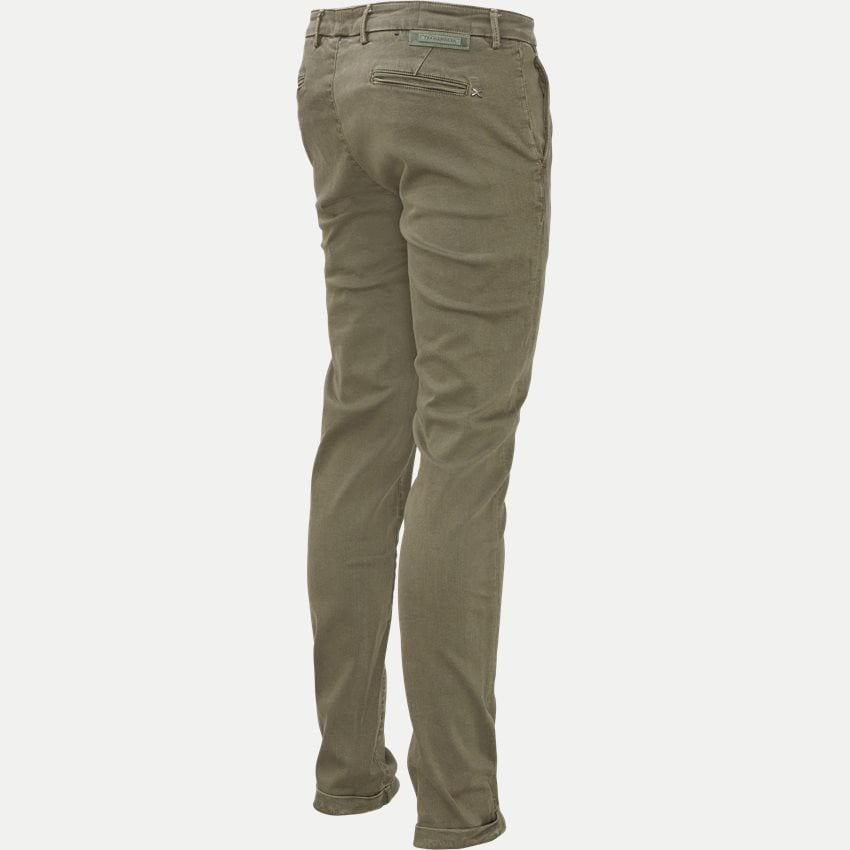 Tramarossa Trousers LUIS SLIM G125 GABARDINE SUPERSTRETCH OLIVE