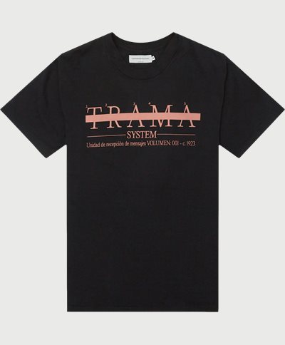 Hermanos Koumori T-shirts TRAMA SHORT SLEEVE TEE Sort