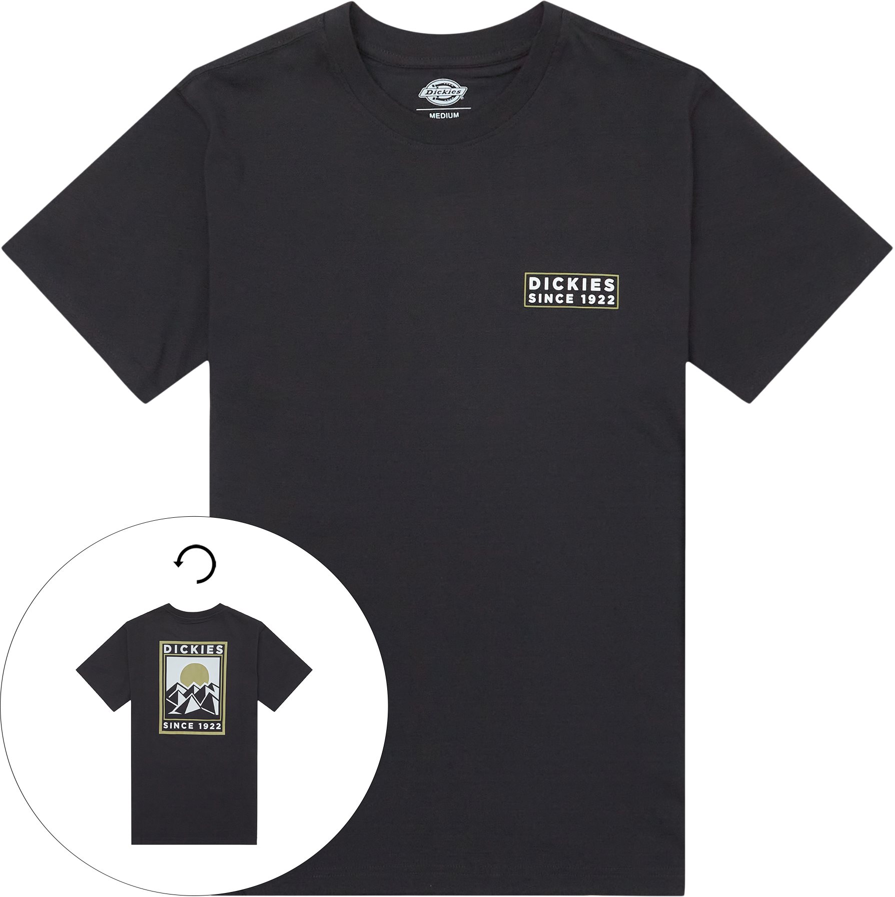 Pacific Tee - T-shirts - Regular fit - Svart