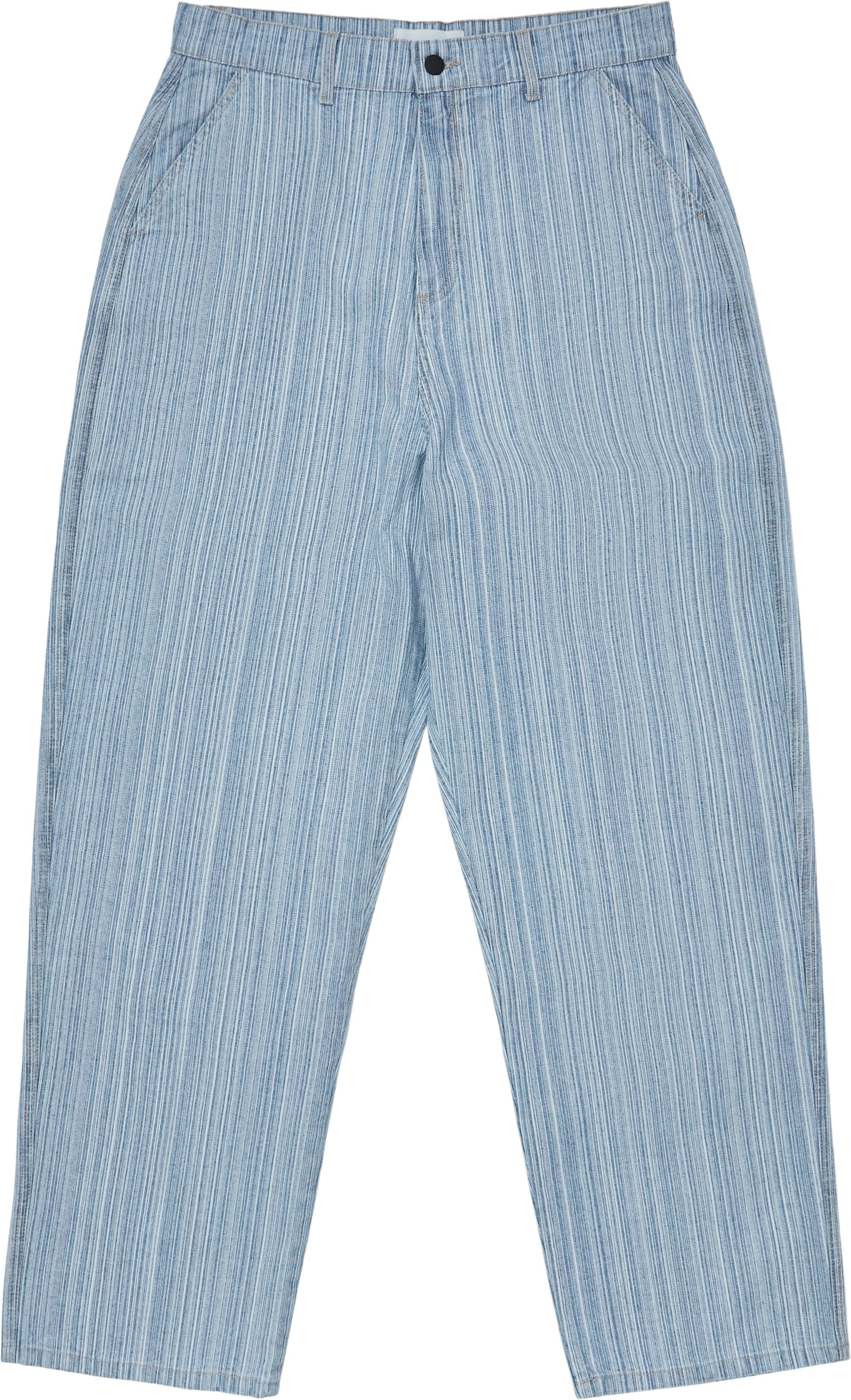 Striped Denim Pants - Jeans - Baggy fit - Denim