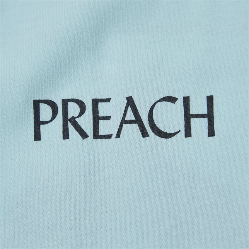 PREACH T-shirts PALM WORDING TEE 206167 AQUA