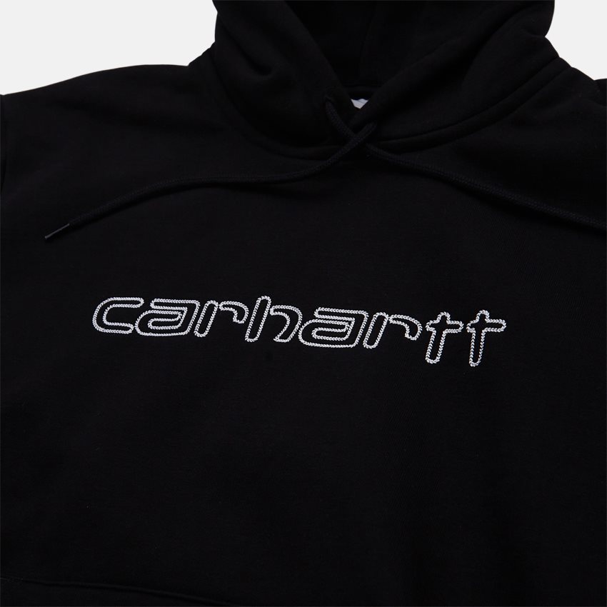 Carhartt WIP Sweatshirts HOODED ELZY SWEATSHIRT I031410 BLACK