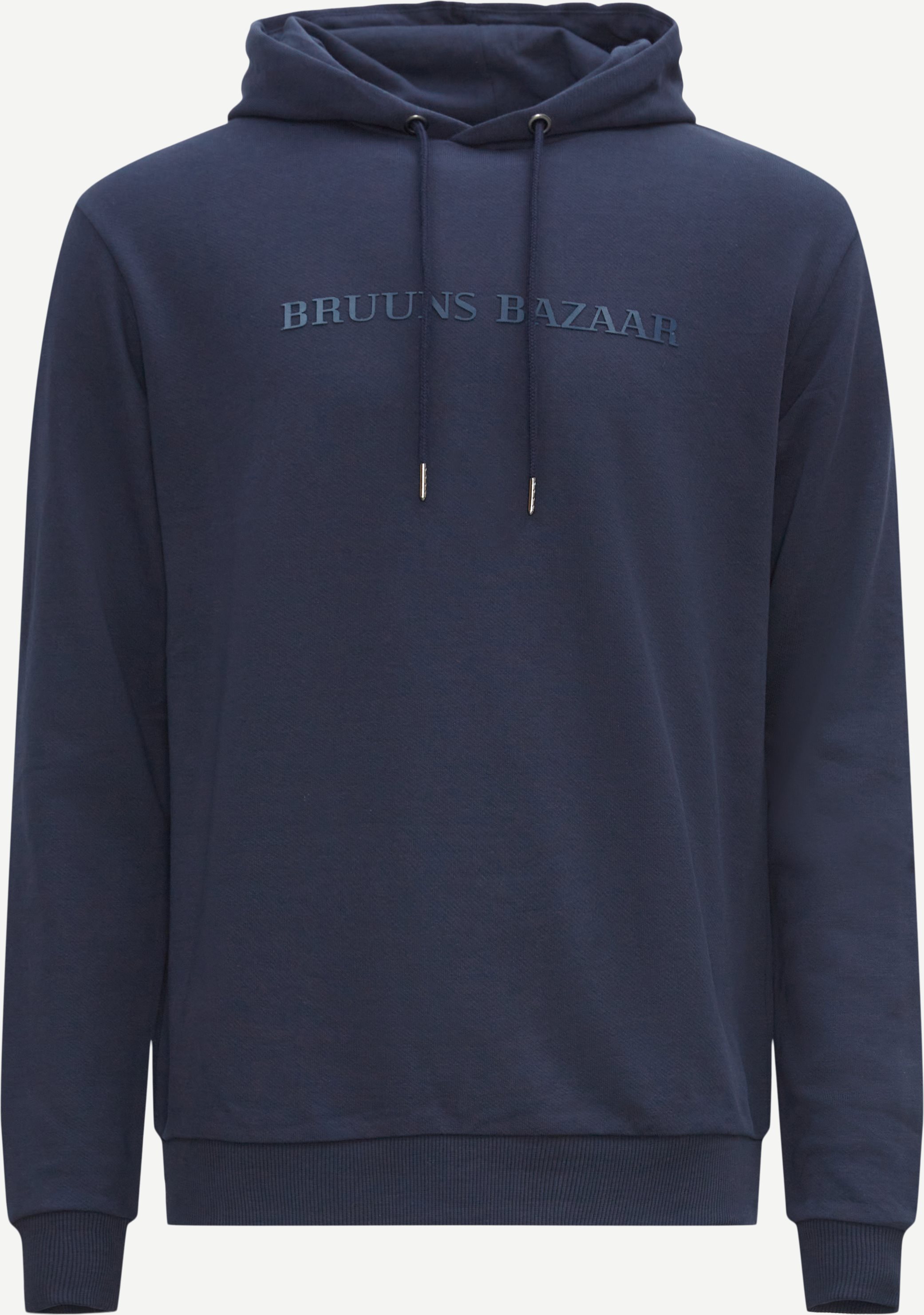 Bruuns Bazaar Sweatshirts BERTIL HOODIE 1278 Blå