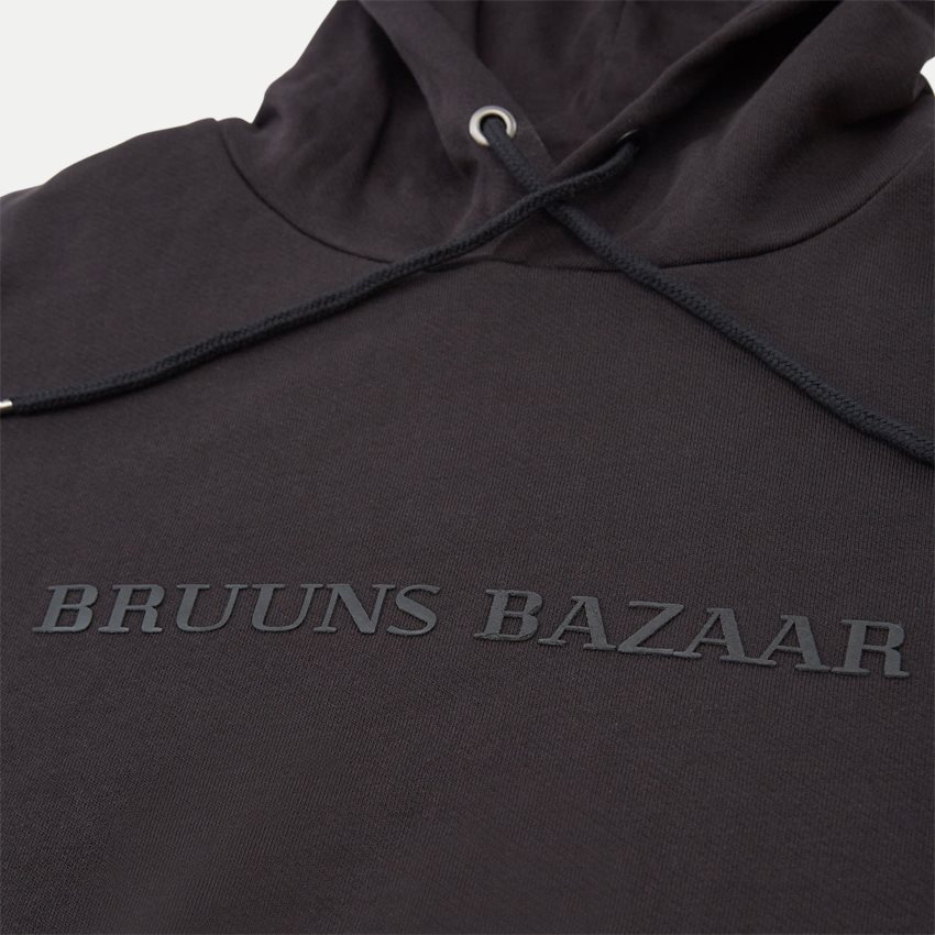 Bruuns Bazaar Sweatshirts BERTIL HOODIE 1278 SORT