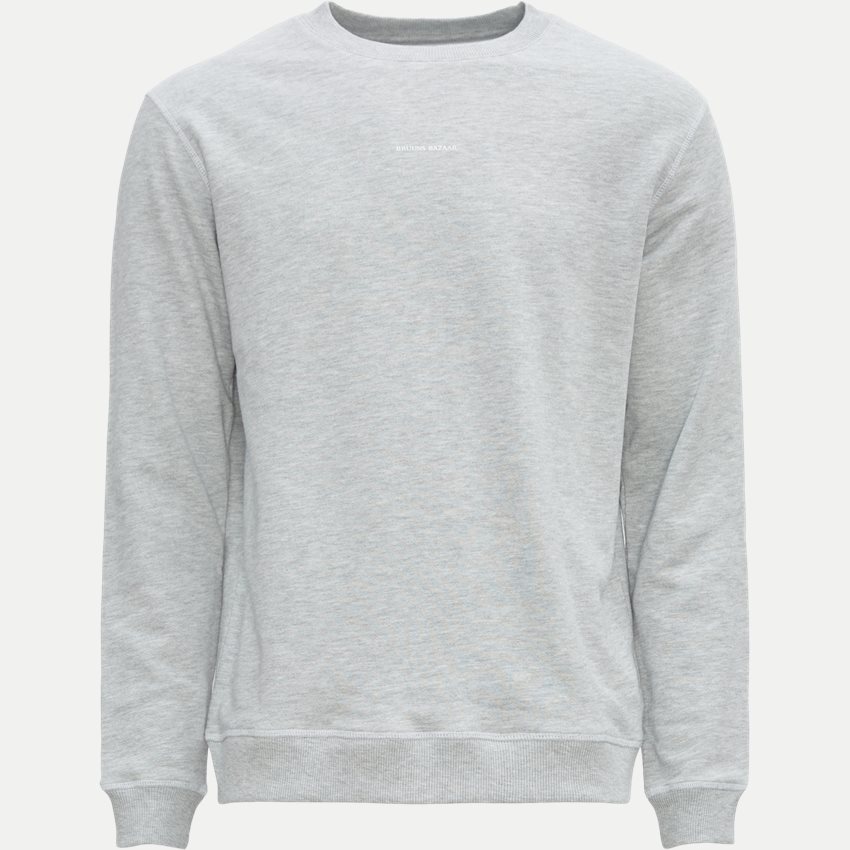Bruuns Bazaar Sweatshirts BIRK BAIL CREW NECK BBM1480 GRÅ