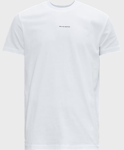 Bruuns Bazaar T-shirts GUSTAVO LOGO TEE BBM1506 Hvid
